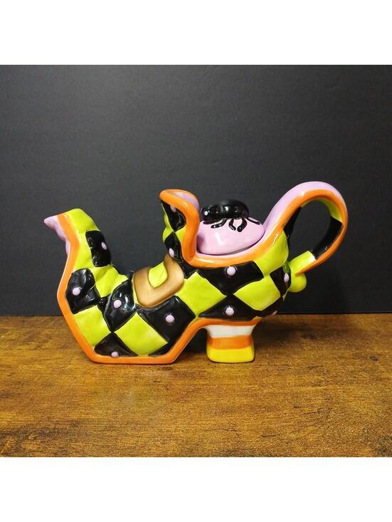 Other - Halloween Witch Boot Shoe Ceramic Teapot